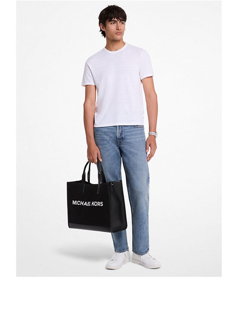 MICHAEL Michael Kors Cooper Canvas Tote Bag - Image 3