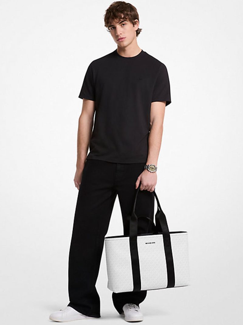 MICHAEL Michael Kors Cooper Signature Logo Tote Bag - Image 3