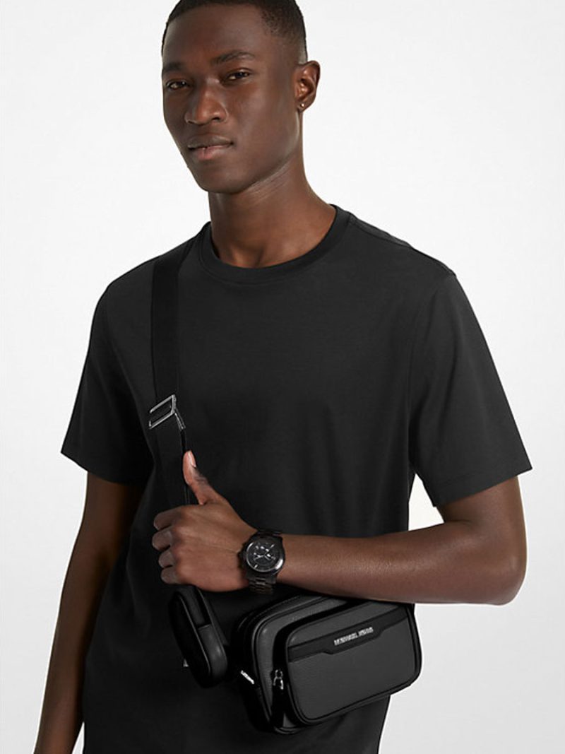 MICHAEL Michael Kors Cooper Pebbled Leather Camera Bag - Image 3