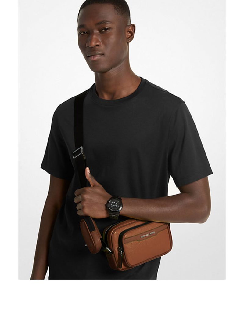 MICHAEL Michael Kors Cooper Pebbled Leather Camera Bag - Image 3