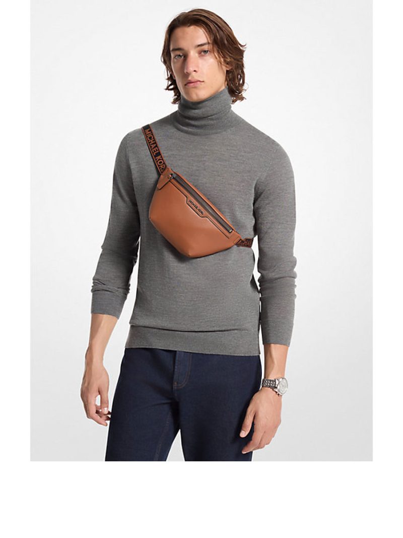 MICHAEL Michael Kors Cooper Small Leather Sling Pack - Image 3