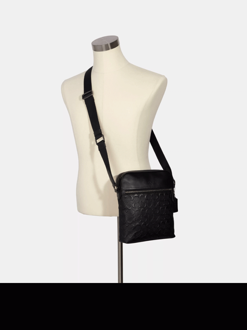 COACH Houston Flight Bag In Signature Leather - Image 3