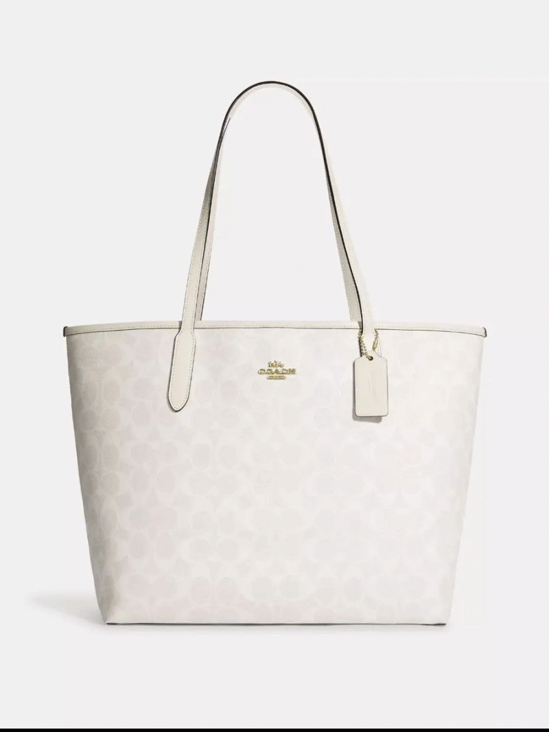 COACH City Tote In Signature Canvas (AS IS)