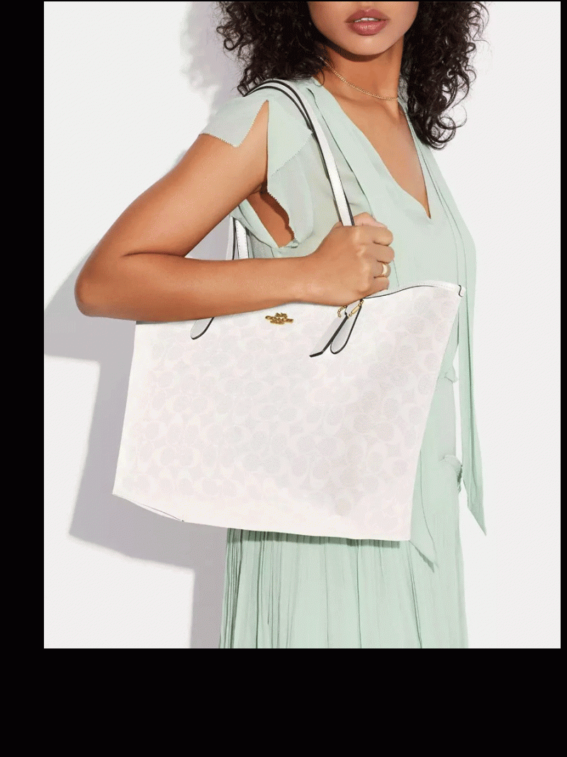 COACH City Tote In Signature Canvas (AS IS) - Image 3