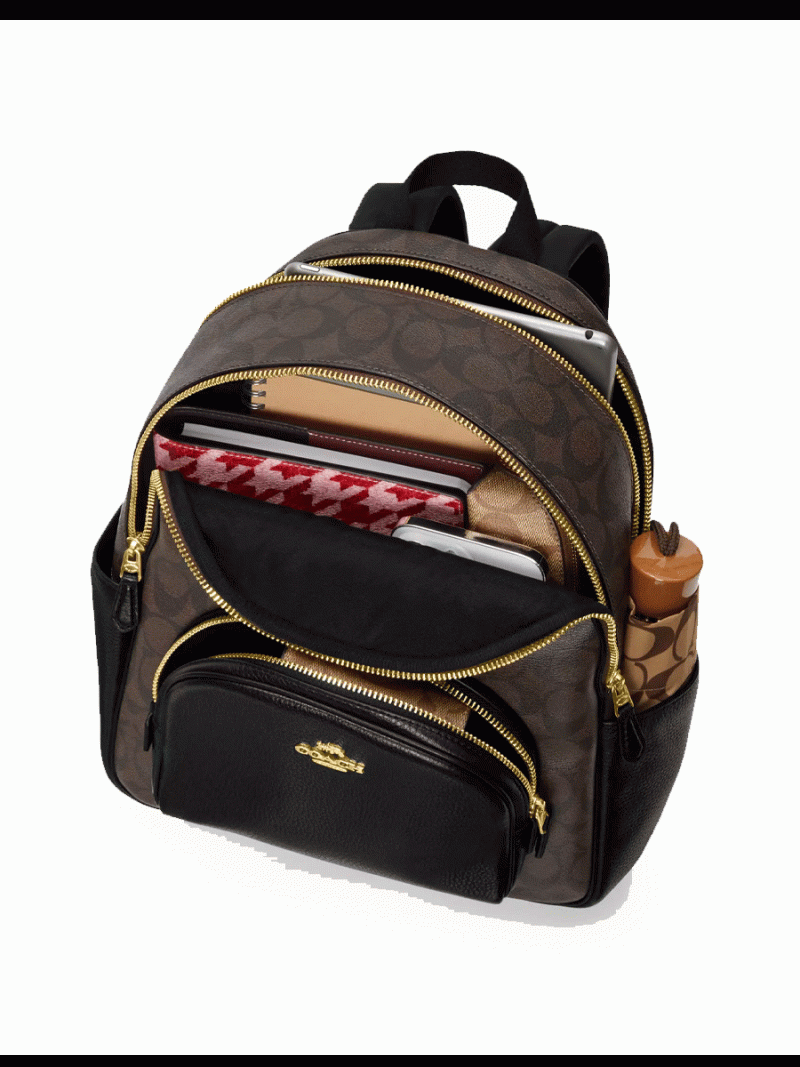 COACH Court Backpack In Signature Canvas - Image 3
