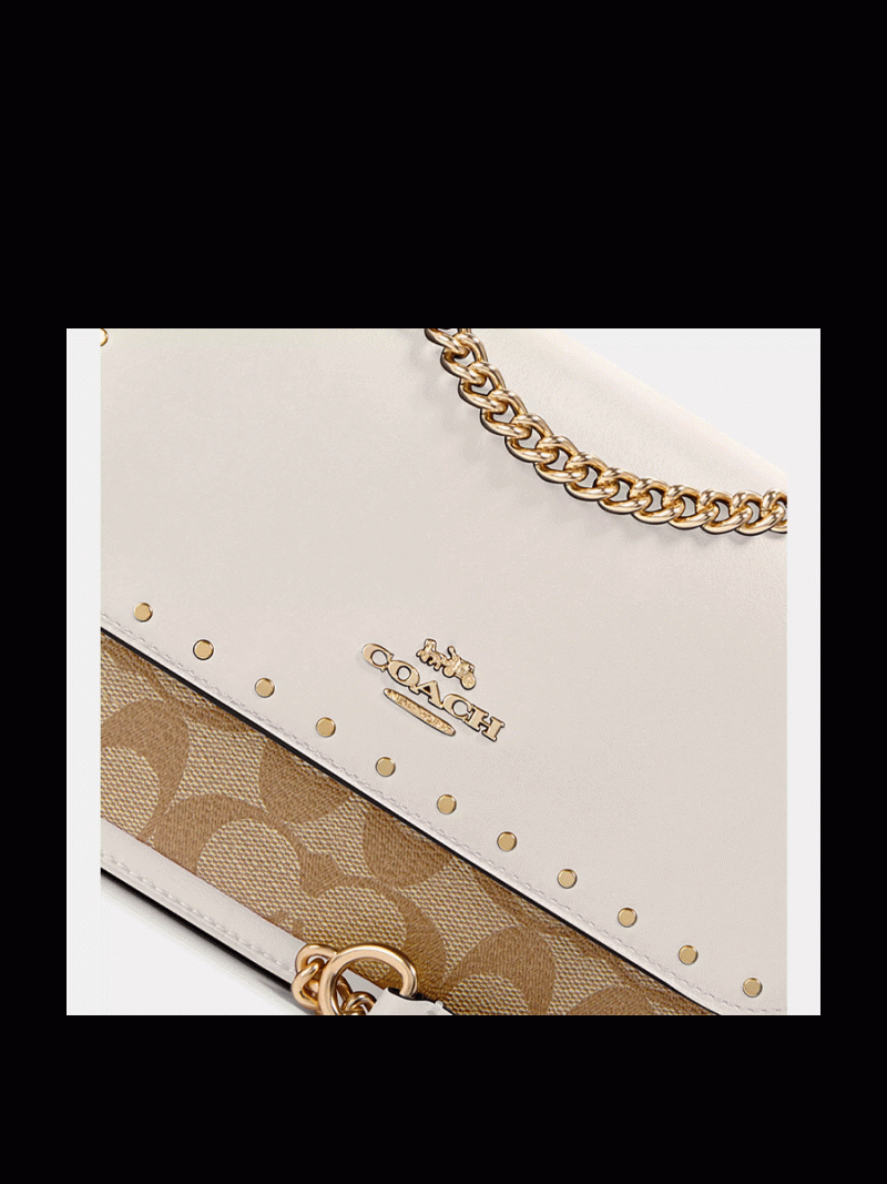 COACH Klare Crossbody In Signature Canvas With Rivets (AS IS) - Image 2