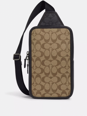 COACH Sullivan Pack In Blocked Signature Canvas