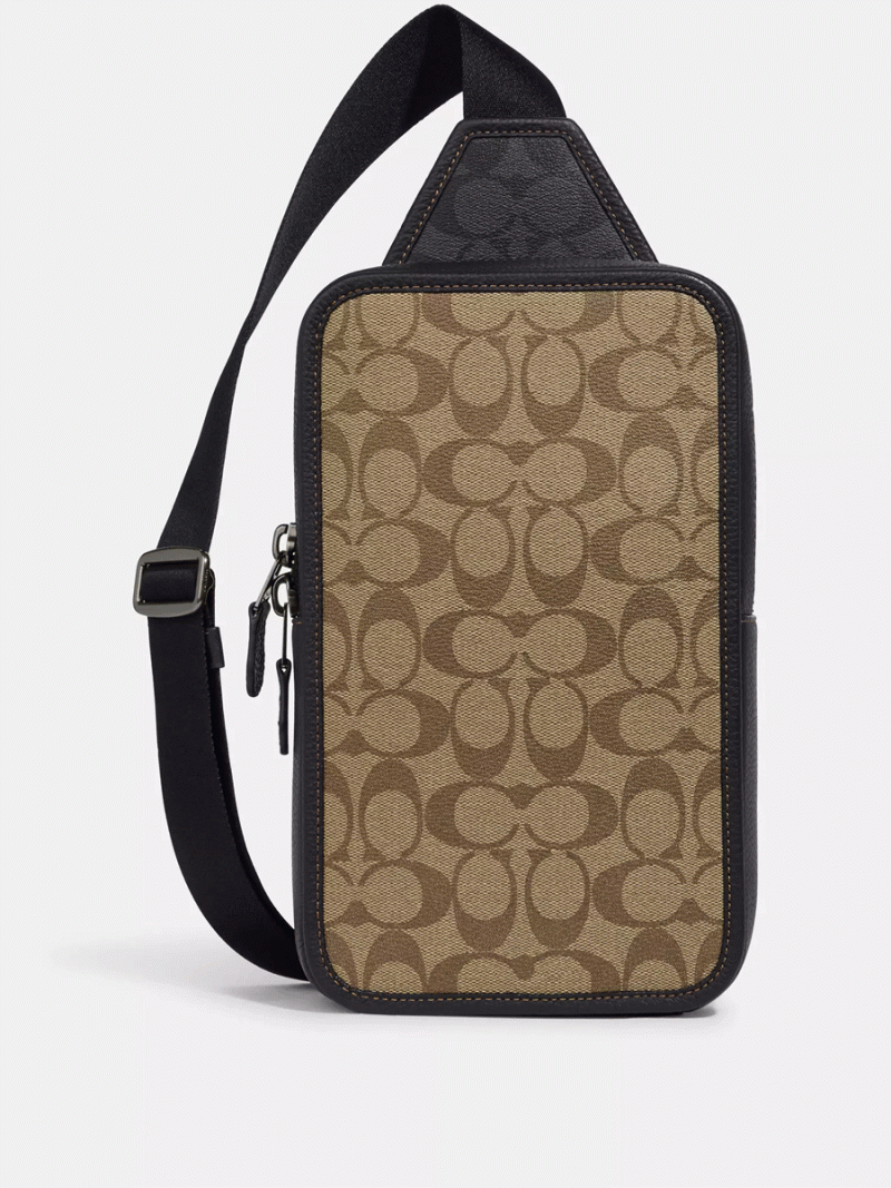 COACH Sullivan Pack In Blocked Signature Canvas