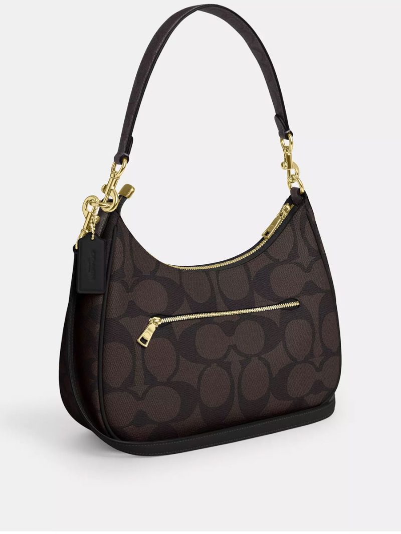 COACH Teri Hobo Bag In Blocked Signature Canvas - Image 3