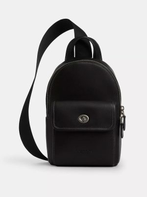 COACH Small Turnlock Sling Pack In Signature Canvas