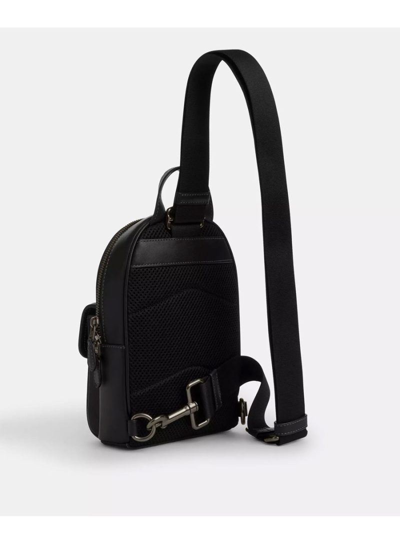 COACH Small Turnlock Sling Pack In Signature Canvas - Image 4