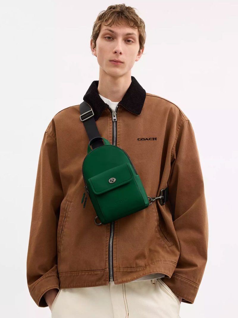COACH Small Turnlock Sling Pack In Signature Canvas - Image 5