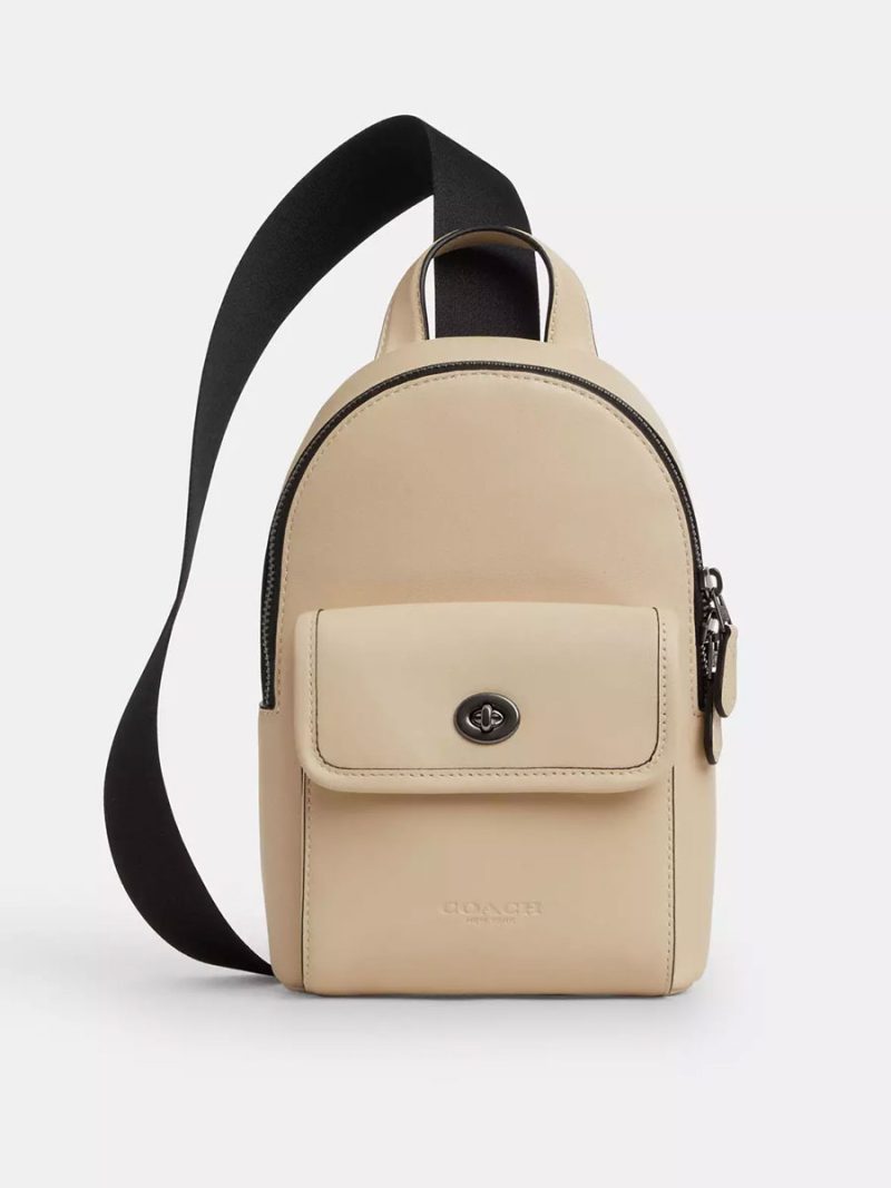 COACH Small Turnlock Sling Pack In Signature Canvas