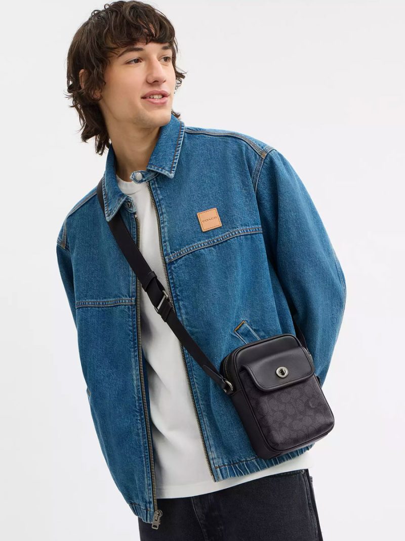COACH Turnlock Crossbody Bag In Signature Canvas - Image 5