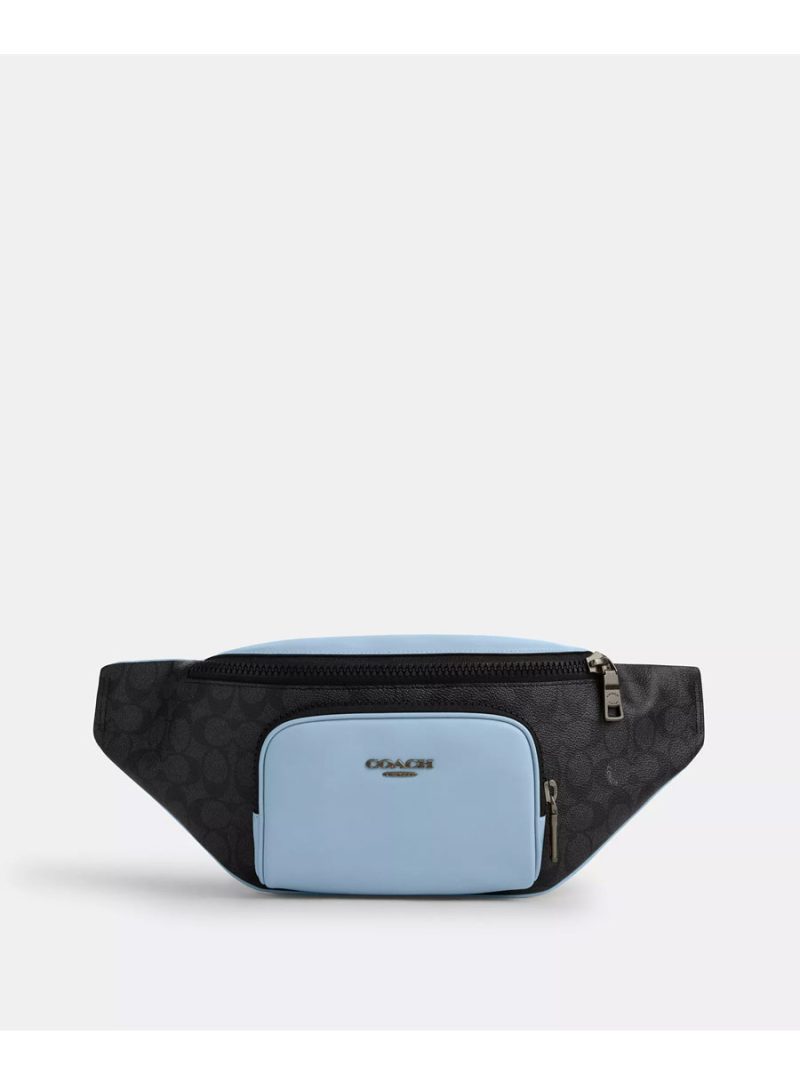 COACH Racer Belt Bag In Colorblock Signature Canvas
