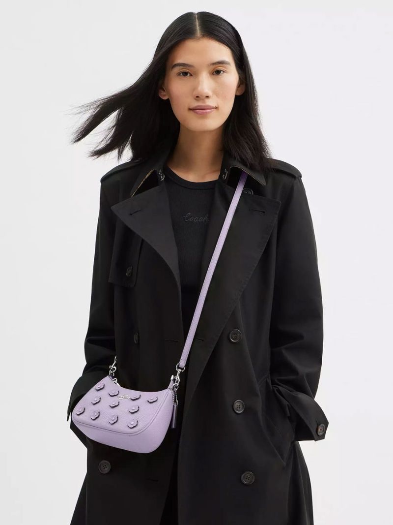 COACH Teri Mini Crossbody Bag With Floral Applique - Image 5