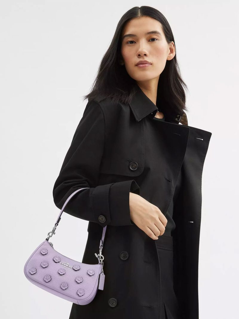 COACH Teri Mini Crossbody Bag With Floral Applique - Image 6