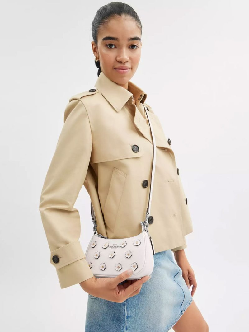 COACH Teri Mini Crossbody Bag With Floral Applique - Image 5