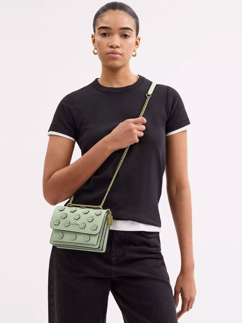 COACH Mini Klare Crossbody Bag With Floral Applique - Image 5