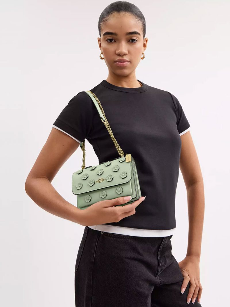COACH Mini Klare Crossbody Bag With Floral Applique - Image 6