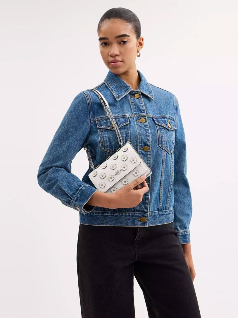 COACH Mini Klare Crossbody Bag With Floral Applique - Image 6
