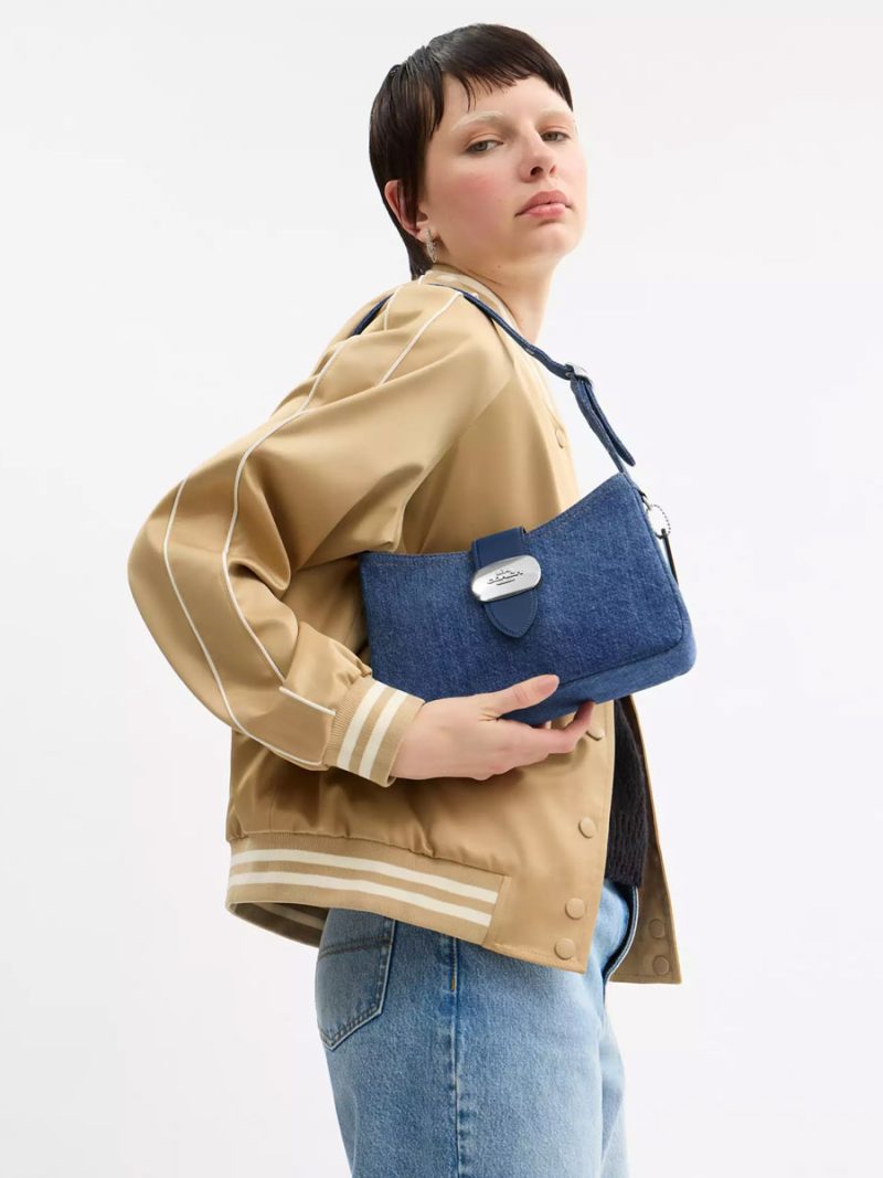 COACH Eliza Shoulder Bag In Signature Denim - Image 4