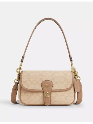 COACH Hadley Shoulder Bag With Signature Canvas