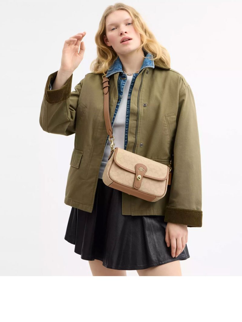 COACH Hadley Shoulder Bag With Signature Canvas - Image 4