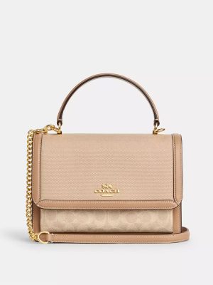 COACH Klare Top Handle Bag In Colorblock Signature Canvas