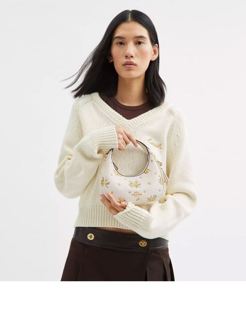 COACH Carmen Mini Crossbody Bag With Floral Print - Image 5