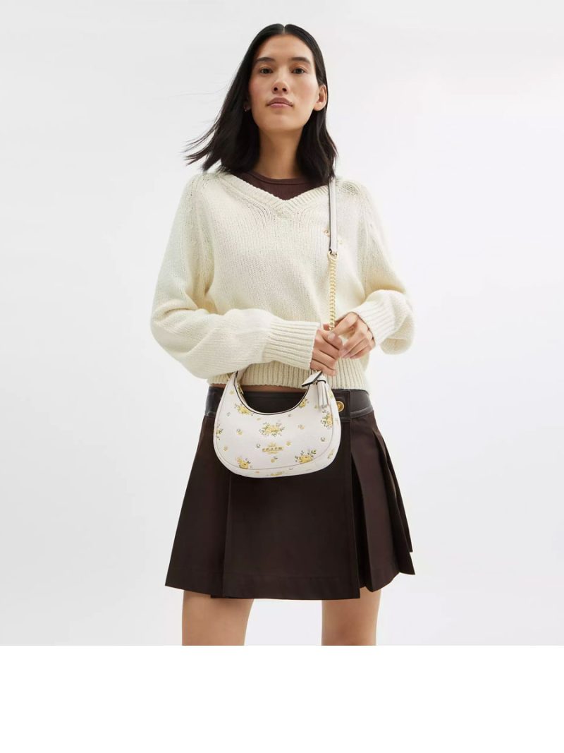COACH Carmen Mini Crossbody Bag With Floral Print - Image 6