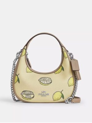 COACH Carmen Mini Crossbody Bag With Lemon Print