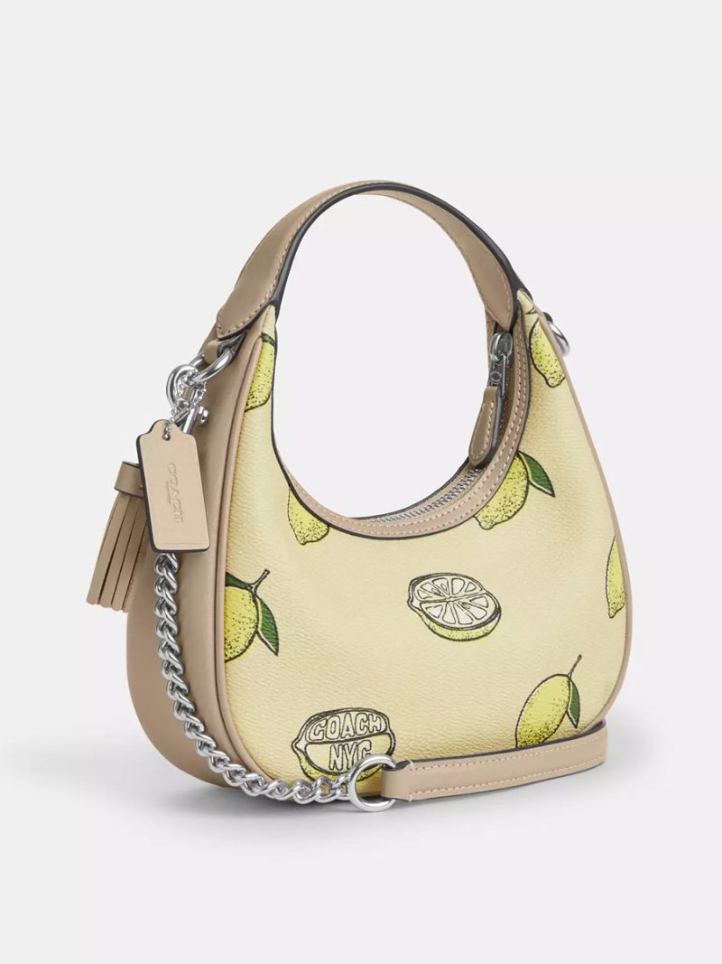 COACH Carmen Mini Crossbody Bag With Lemon Print - Image 4