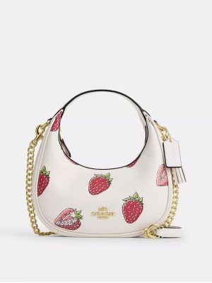 COACH Carmen Mini Crossbody Bag With Strawberry Print