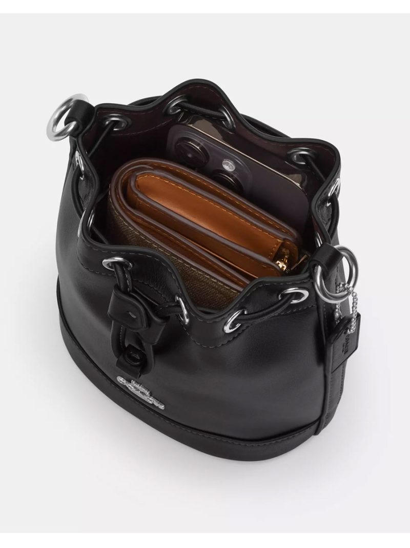COACH Mini Bucket Bag With Strawberry Print - Image 2