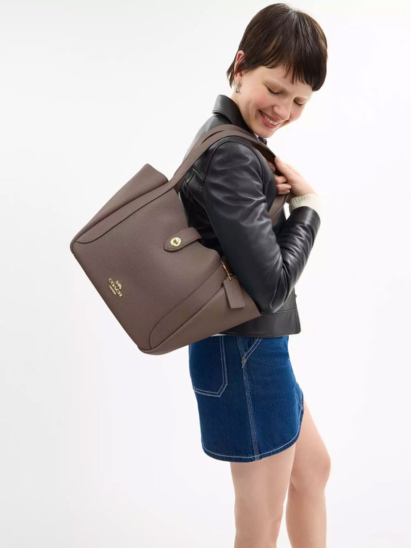 COACH Hadley Turnlock Tote Bag - Image 5