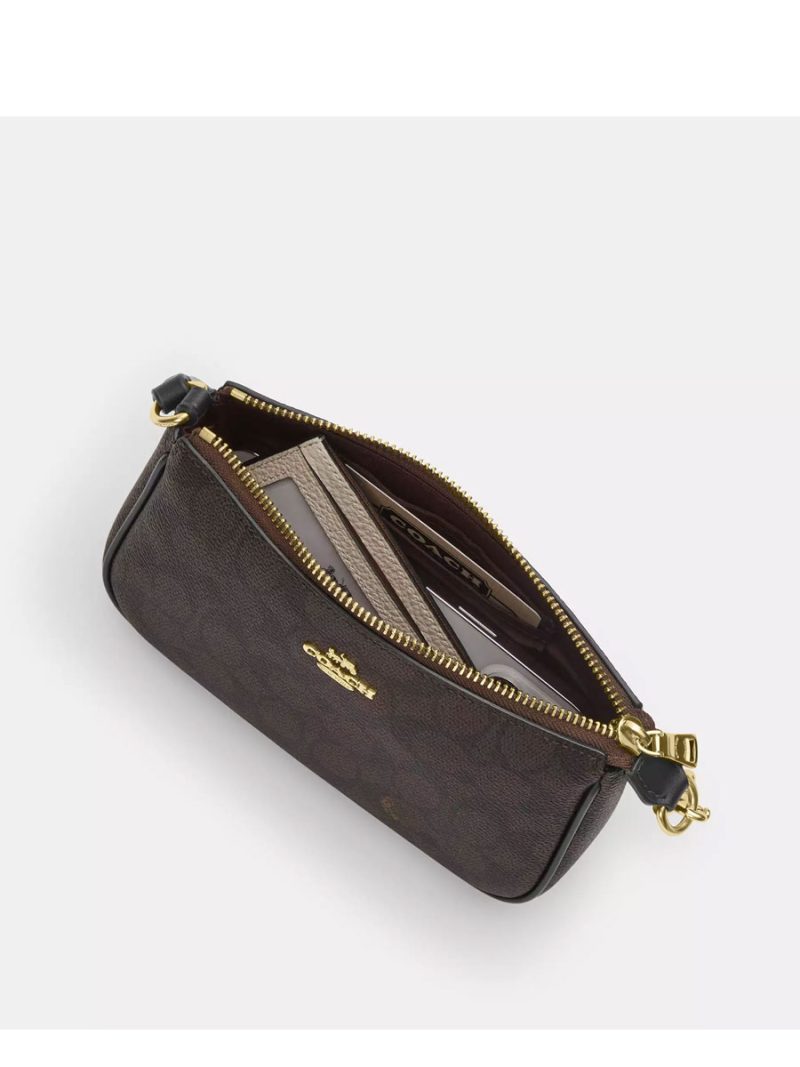 COACH Nolita 19 In Signature Canvas With Orange Print - Image 3