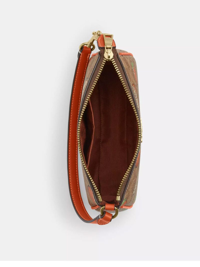 COACH Nolita 19 In Signature Canvas With Orange Print - Image 2