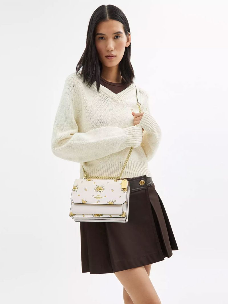 COACH Klare Crossbody Bag With Spring Blossom Print - Image 6