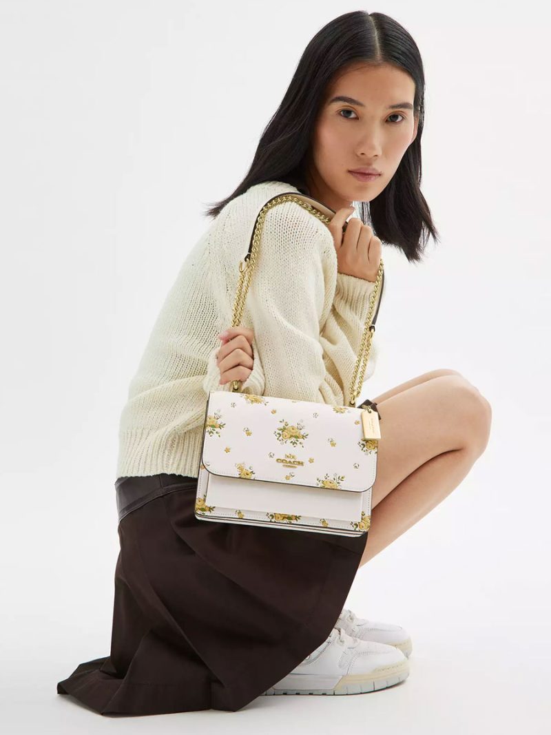 COACH Klare Crossbody Bag With Spring Blossom Print - Image 7