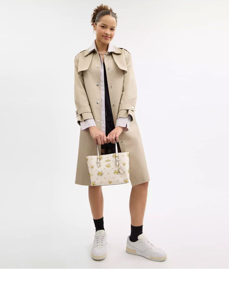 COACH Mollie Tote Bag 25 With Floral Print - Image 6