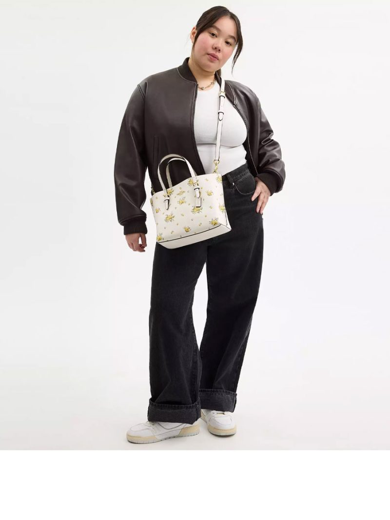 COACH Mollie Tote Bag 25 With Floral Print - Image 8