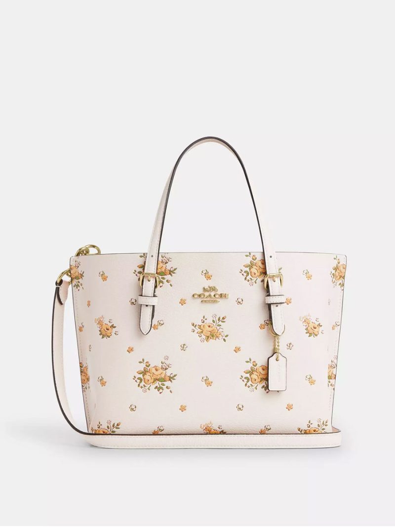 COACH Mollie Tote Bag 25 With Floral Print
