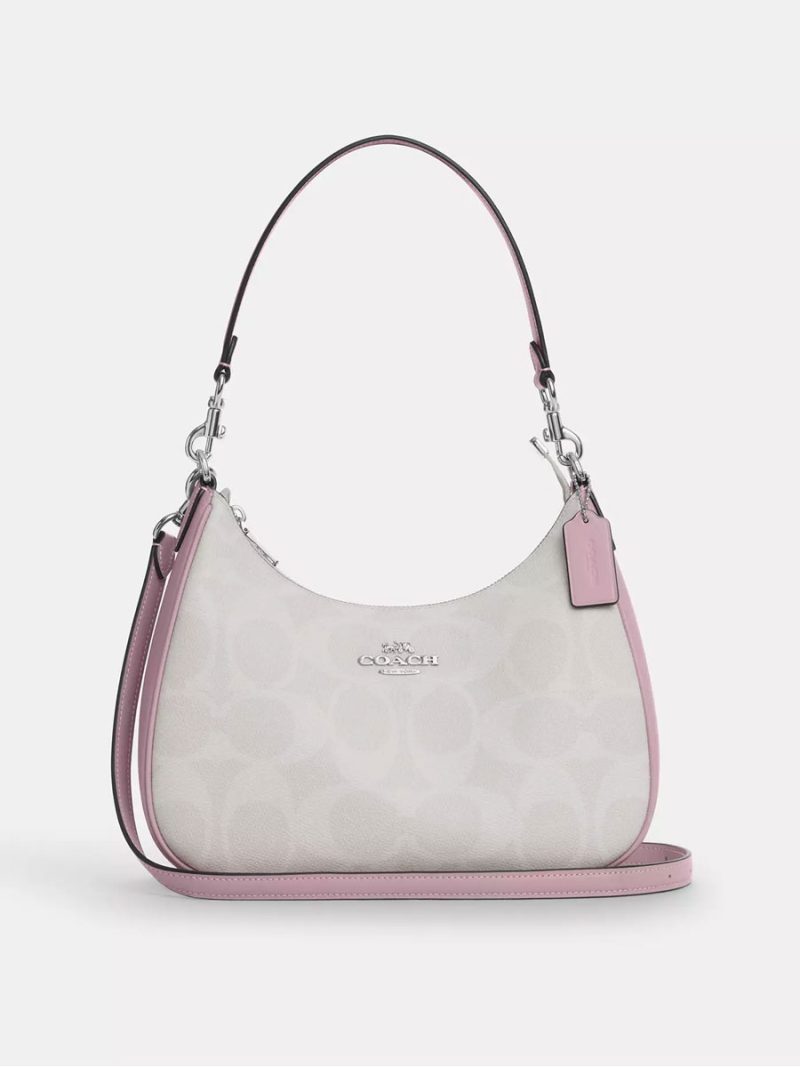 COACH Teri Hobo Bag In Signature Canvas