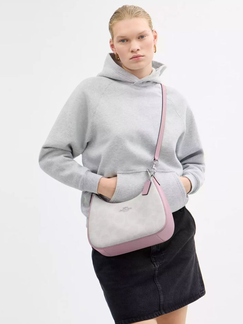 COACH Teri Hobo Bag In Signature Canvas - Image 5