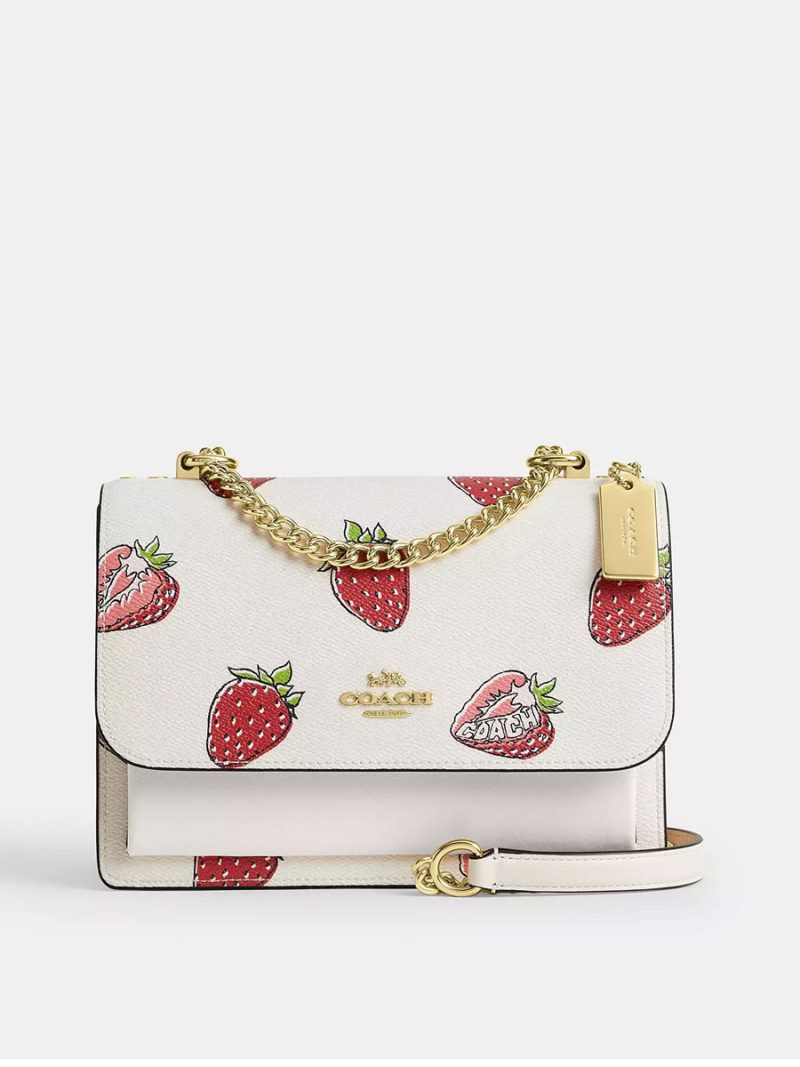 COACH Klare Crossbody With Strawberry Print