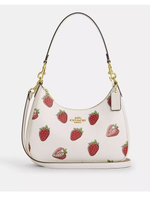 COACH  Teri Hobo Bag With Strawberry Print