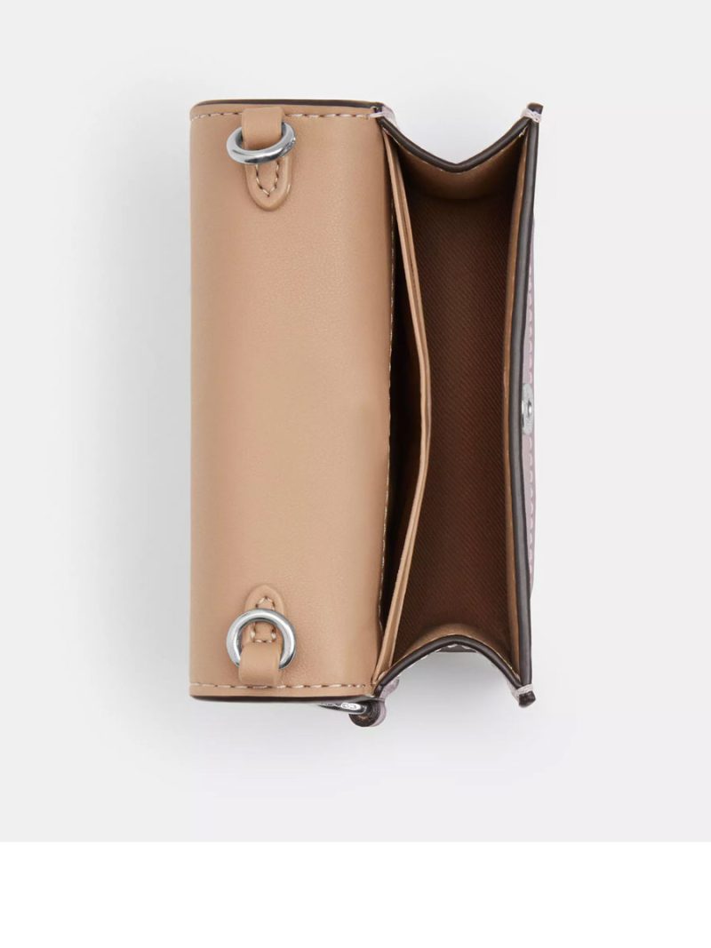 COACH Boxed Mini Wallet On A Chain With Floral Print - Image 3