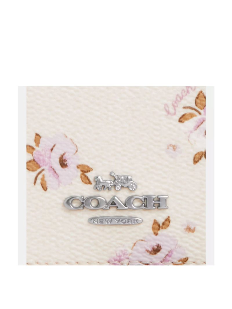 COACH Boxed Mini Wallet On A Chain With Floral Print - Image 4