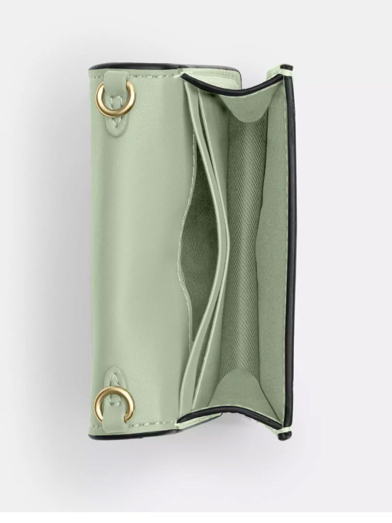 COACH Mini Wallet On A Chain With Floral Applique - Image 2